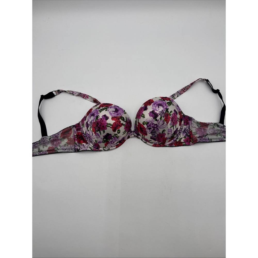 VICTORIA'S SECRET Bombshell Add-2-Cups Satin Shine Strap Push-Up Bra 38D / D85